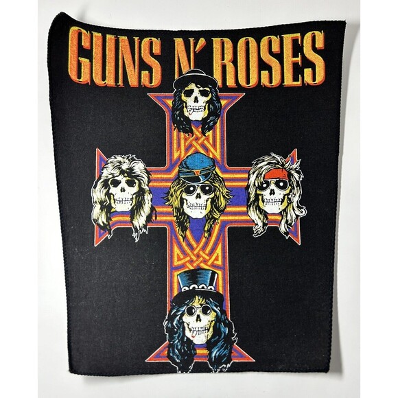 Vintage Guns N Roses GnR Back Patch 14” x 12” Sew on 90s Appetite Destruction - Picture 11 of 11